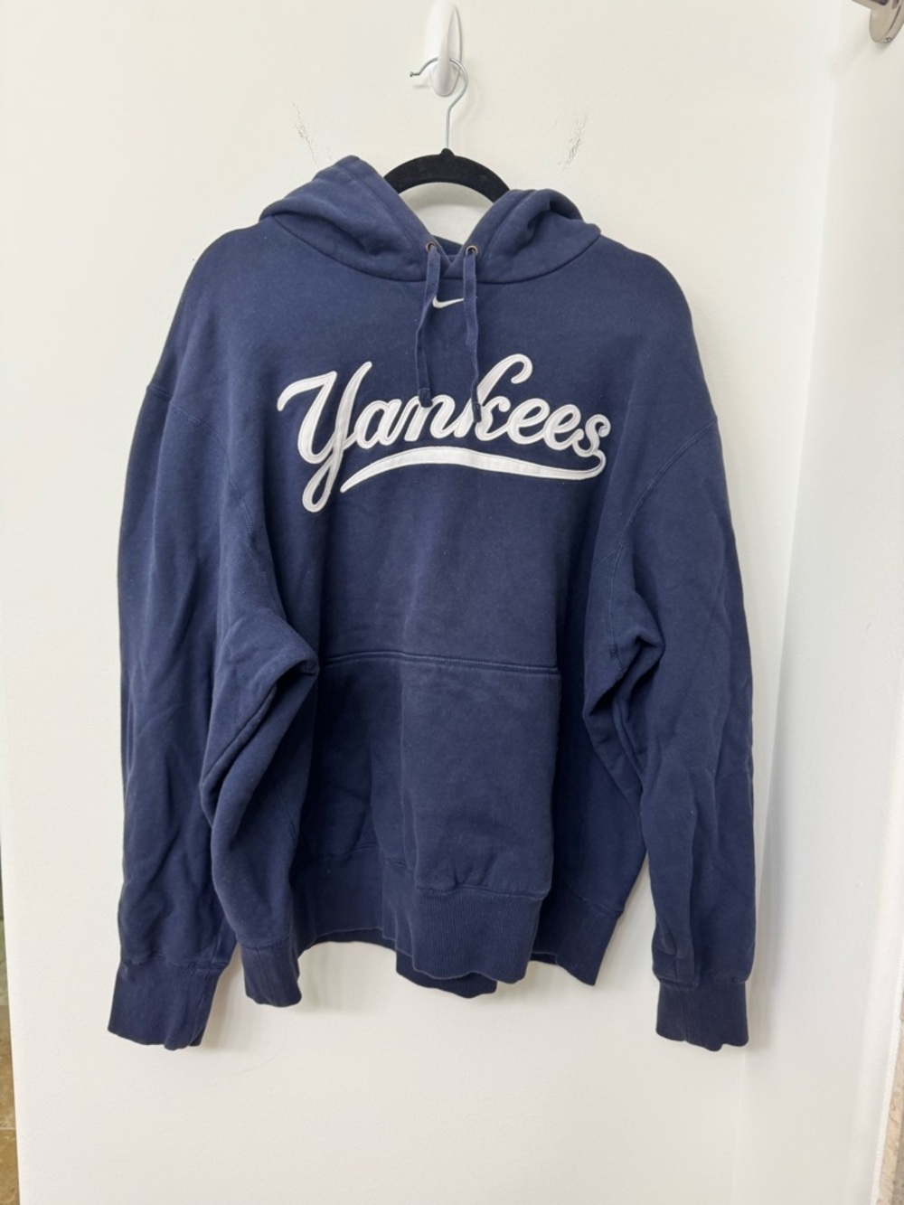 Nike Navy Blue Yankees Crewneck Hoodie